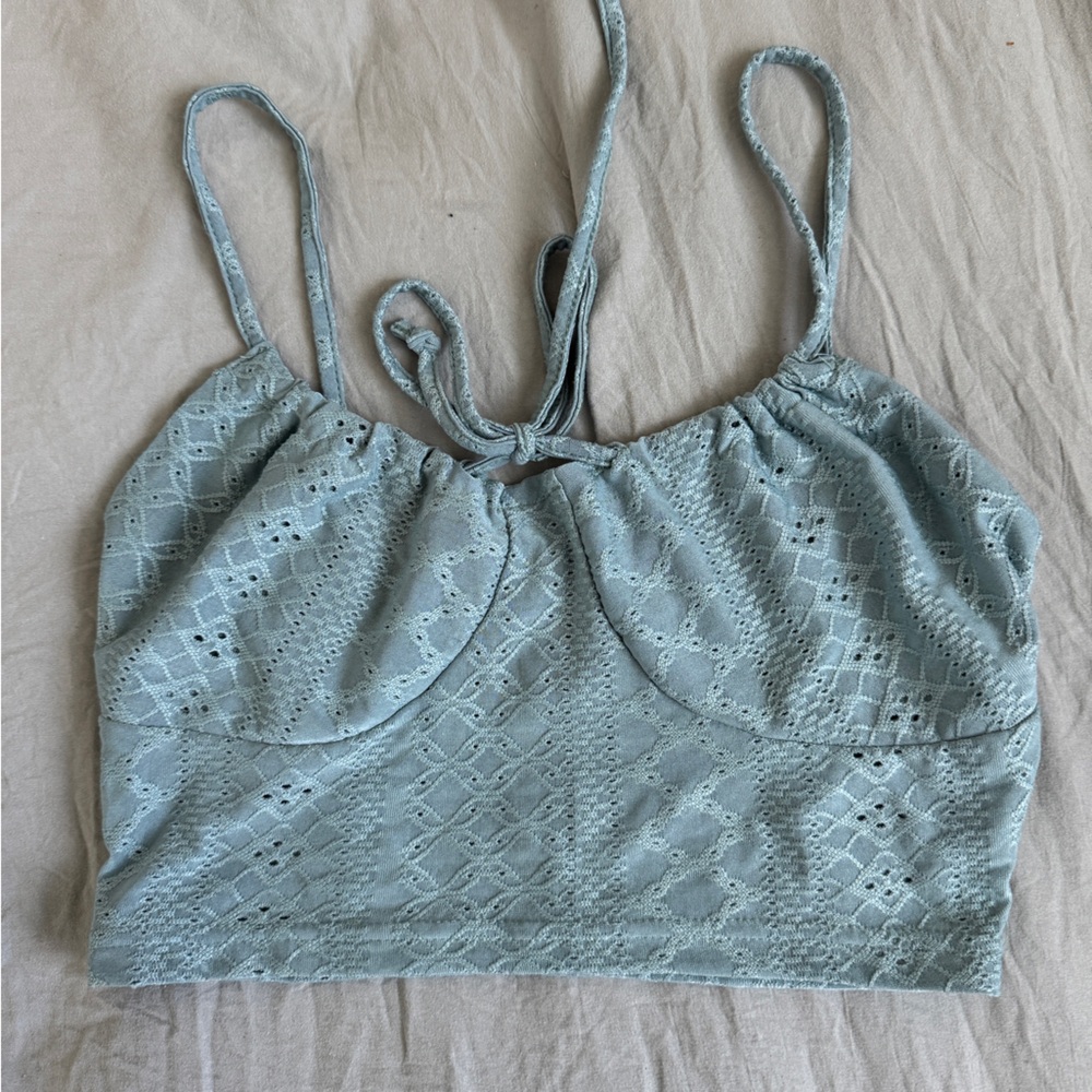 SHEIN Dusty Blue Lace Bralette